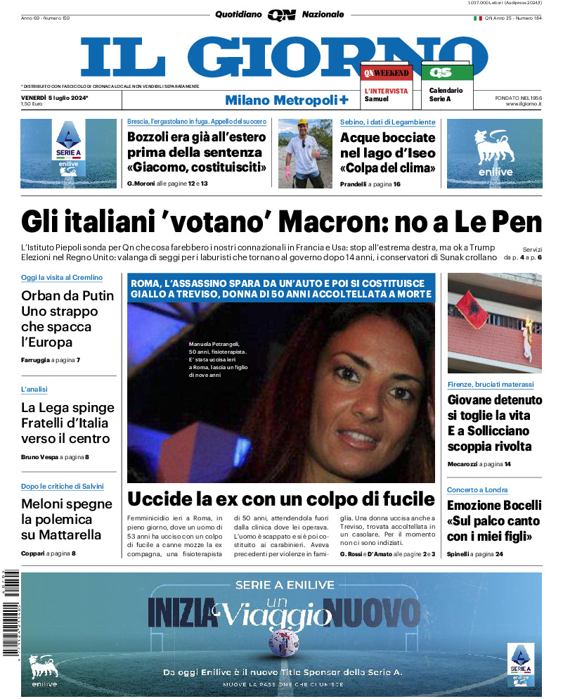 Prima-pagina-il giorno-edizione-di-oggi-